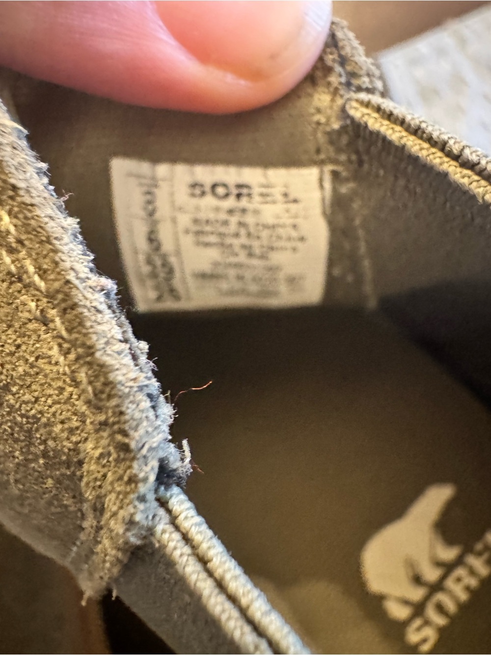Sorel Women's Chelsea Boot - green/gray Suede - Picture 4 of 4